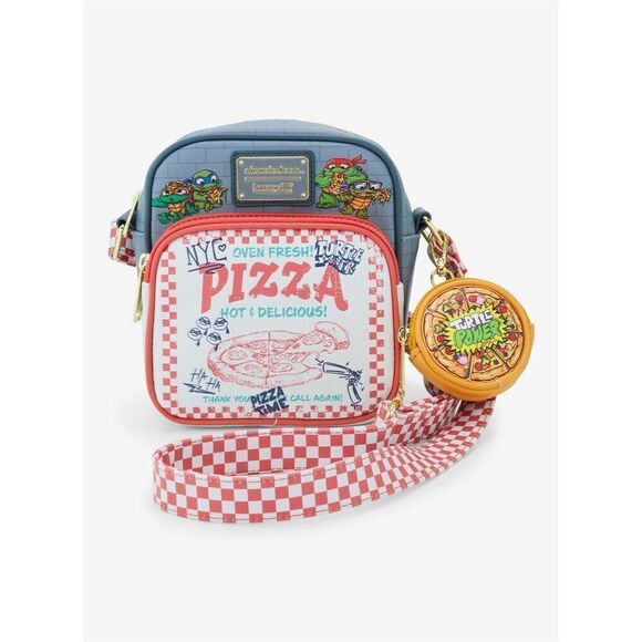 Loungefly Teenage Mutant Ninja Turtles Pizza Box Crossbody Bag - Picture 2 of 5